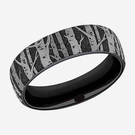 Mens 6.5MM Titanium Wedding Band