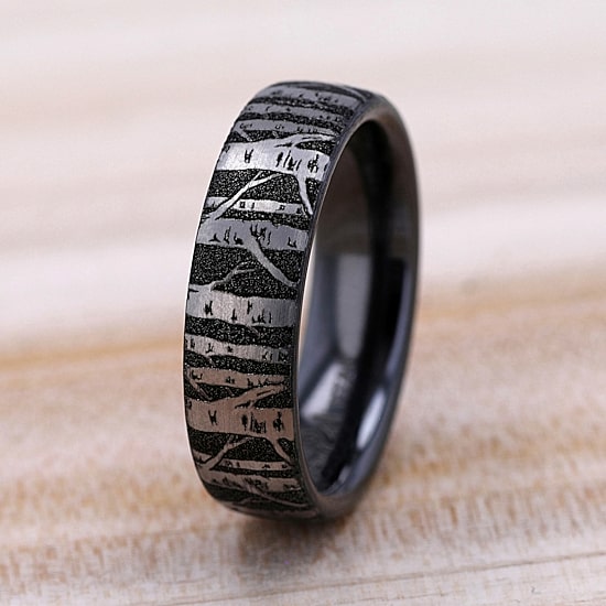 Mens 6.5MM Titanium Wedding Band