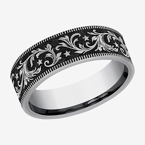 Mens 7MM Tungsten Wedding Band