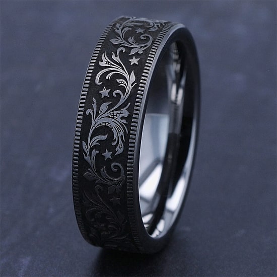 Mens 7MM Tungsten Wedding Band