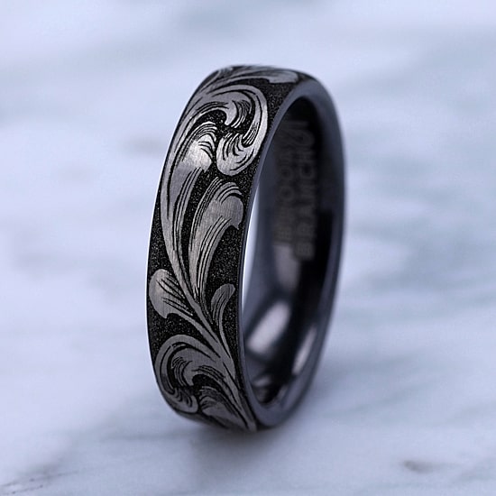 Mens 6.5MM Titanium Wedding Band