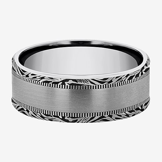 Mens 8MM Tungsten Wedding Band