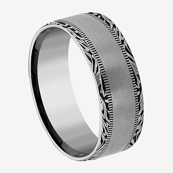 Mens 8MM Tungsten Wedding Band
