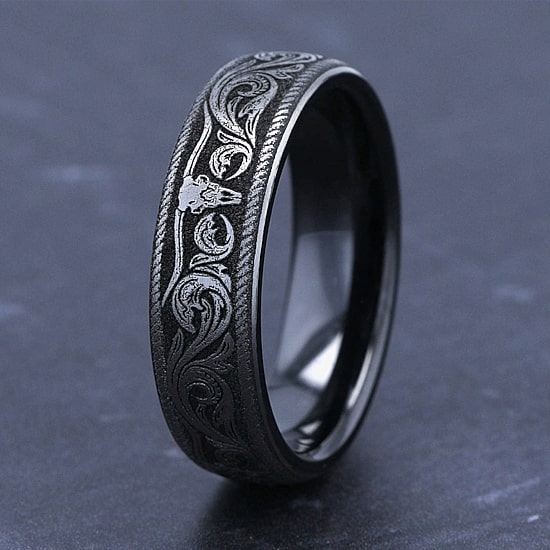 Mens 6.5MM Titanium Wedding Band