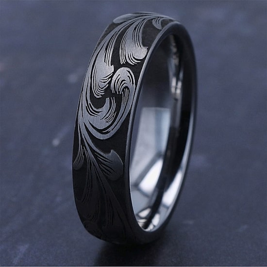 Mens 6MM Tungsten Wedding Band