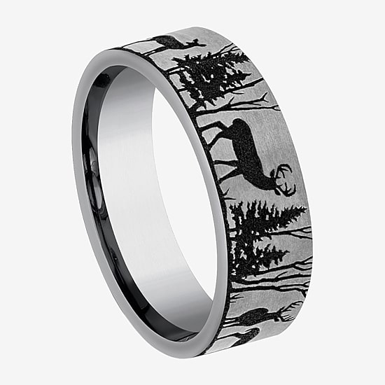 Mens 7MM Tungsten Wedding Band