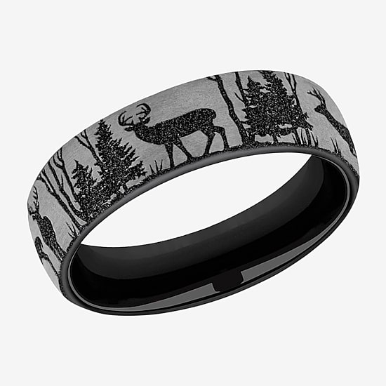 Mens 6.5MM Titanium Wedding Band