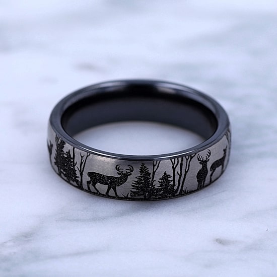 Mens 6.5MM Titanium Wedding Band