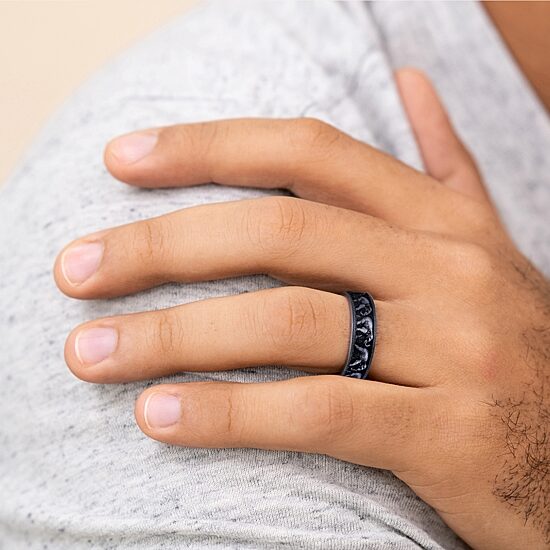 Mens 7MM Tungsten Wedding Band