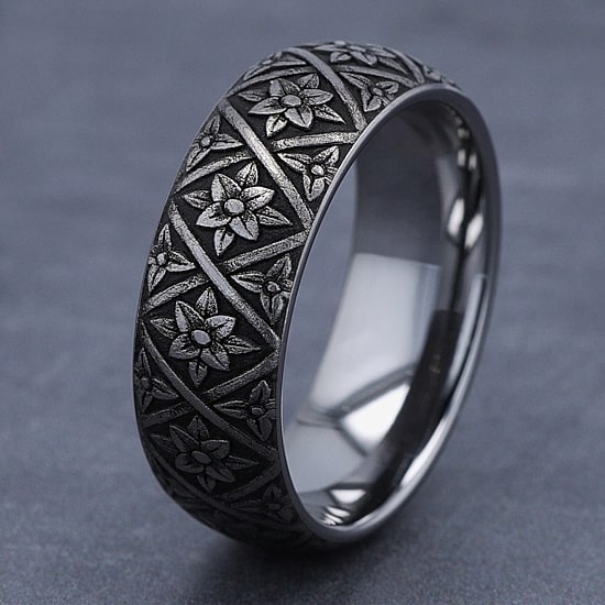 Mens 8MM Tungsten Wedding Band