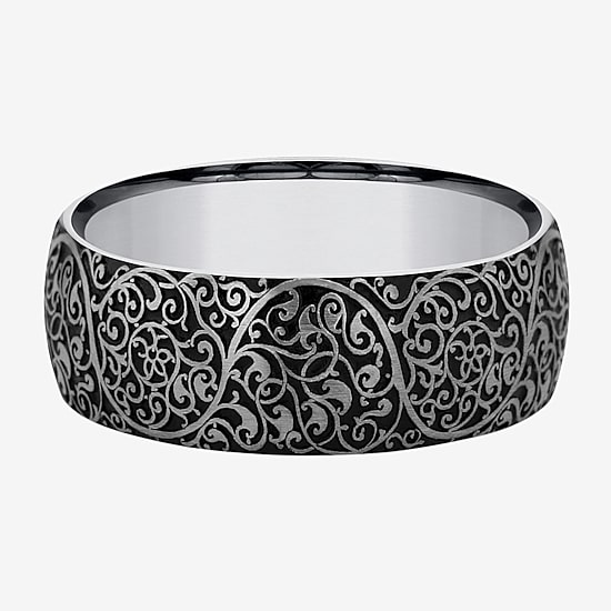 Mens 8MM Tungsten Wedding Band