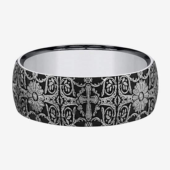 Mens 8MM Tungsten Wedding Band