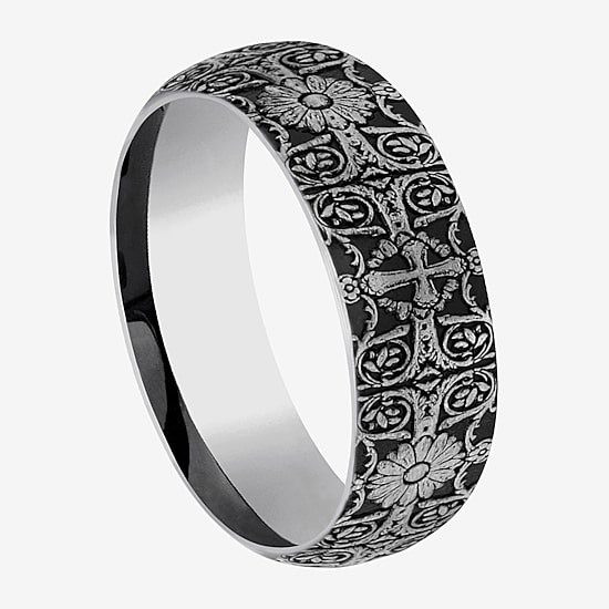 Mens 8MM Tungsten Wedding Band