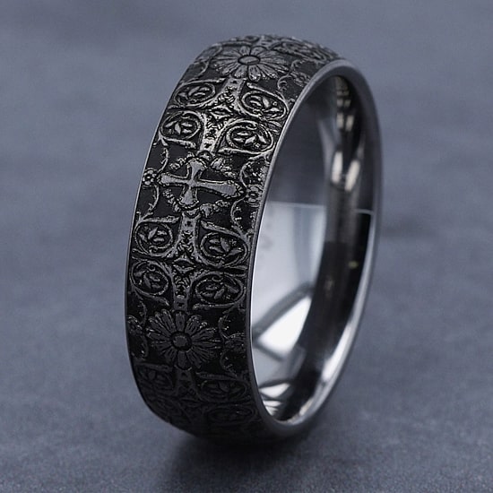 Mens 8MM Tungsten Wedding Band