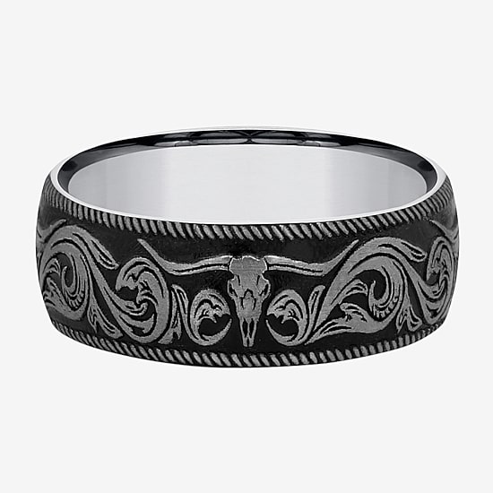 Mens 8MM Tungsten Wedding Band
