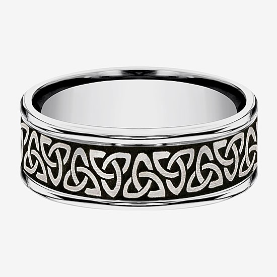 Mens 8MM Tungsten Wedding Band
