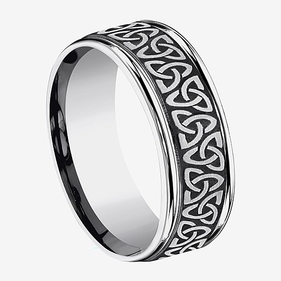 Mens 8MM Tungsten Wedding Band