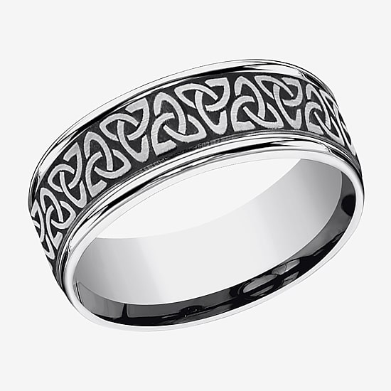Mens 8MM Tungsten Wedding Band