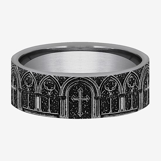 Mens 7MM Tungsten Wedding Band