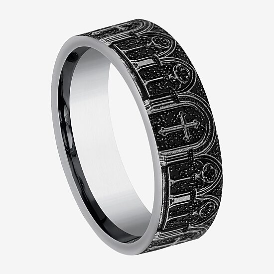 Mens 7MM Tungsten Wedding Band