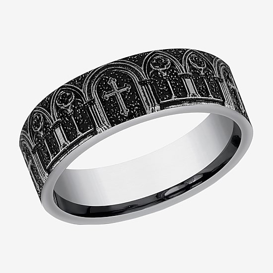 Mens 7MM Tungsten Wedding Band