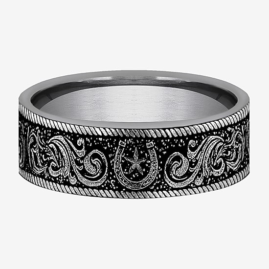 Mens 7MM Tungsten Wedding Band