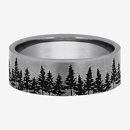 Mens 7MM Tungsten Wedding Band