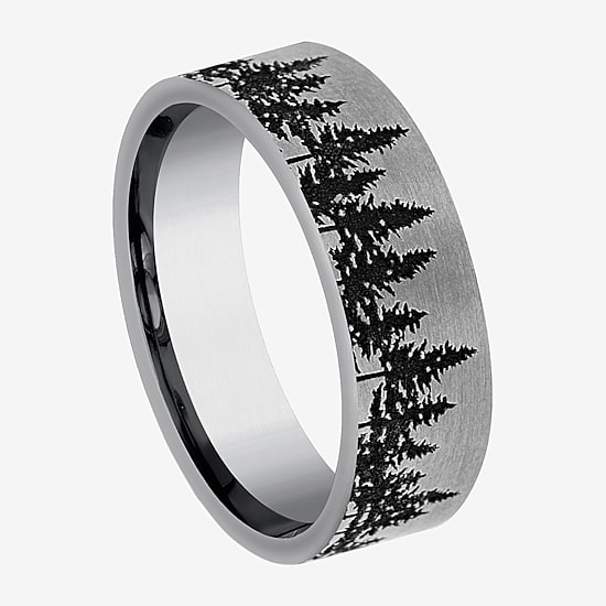 Mens 7MM Tungsten Wedding Band