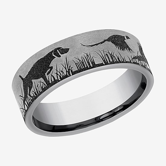 Mens 7MM Tungsten Wedding Band
