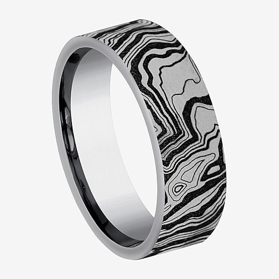 Mens 7MM Tungsten Wedding Band