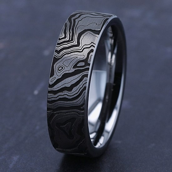 Mens 7MM Tungsten Wedding Band