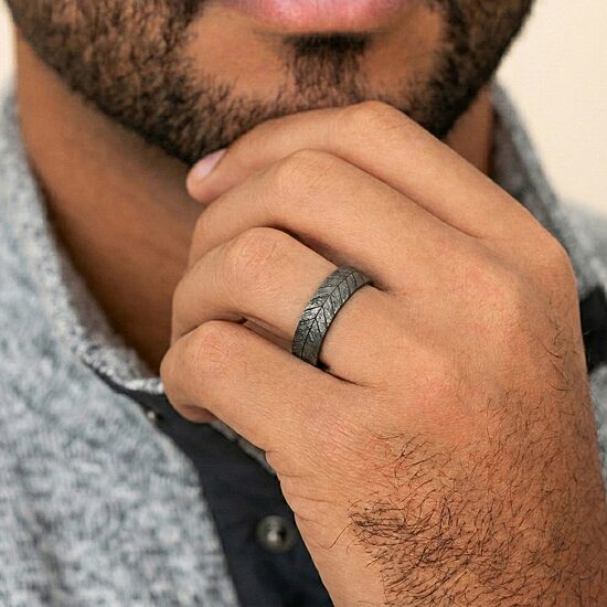 Mens 6MM Tungsten Wedding Band