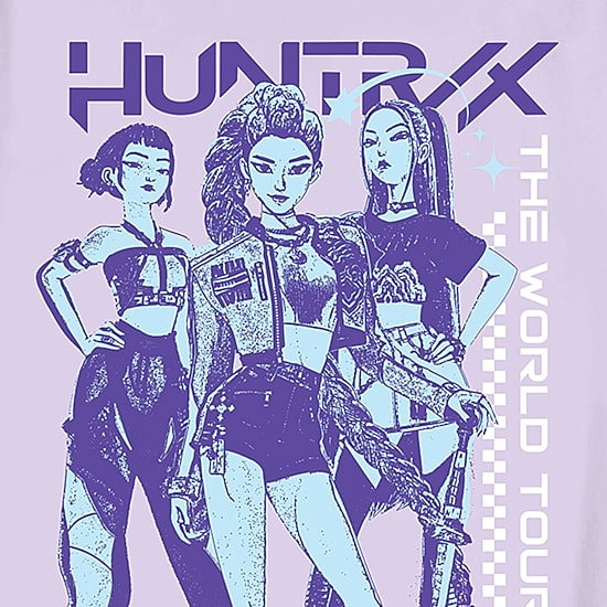 Little & Big Kid Girls Round Neck Short Sleeve Regular Fit KPOP Demon Hunters. Graphic T-Shirt
