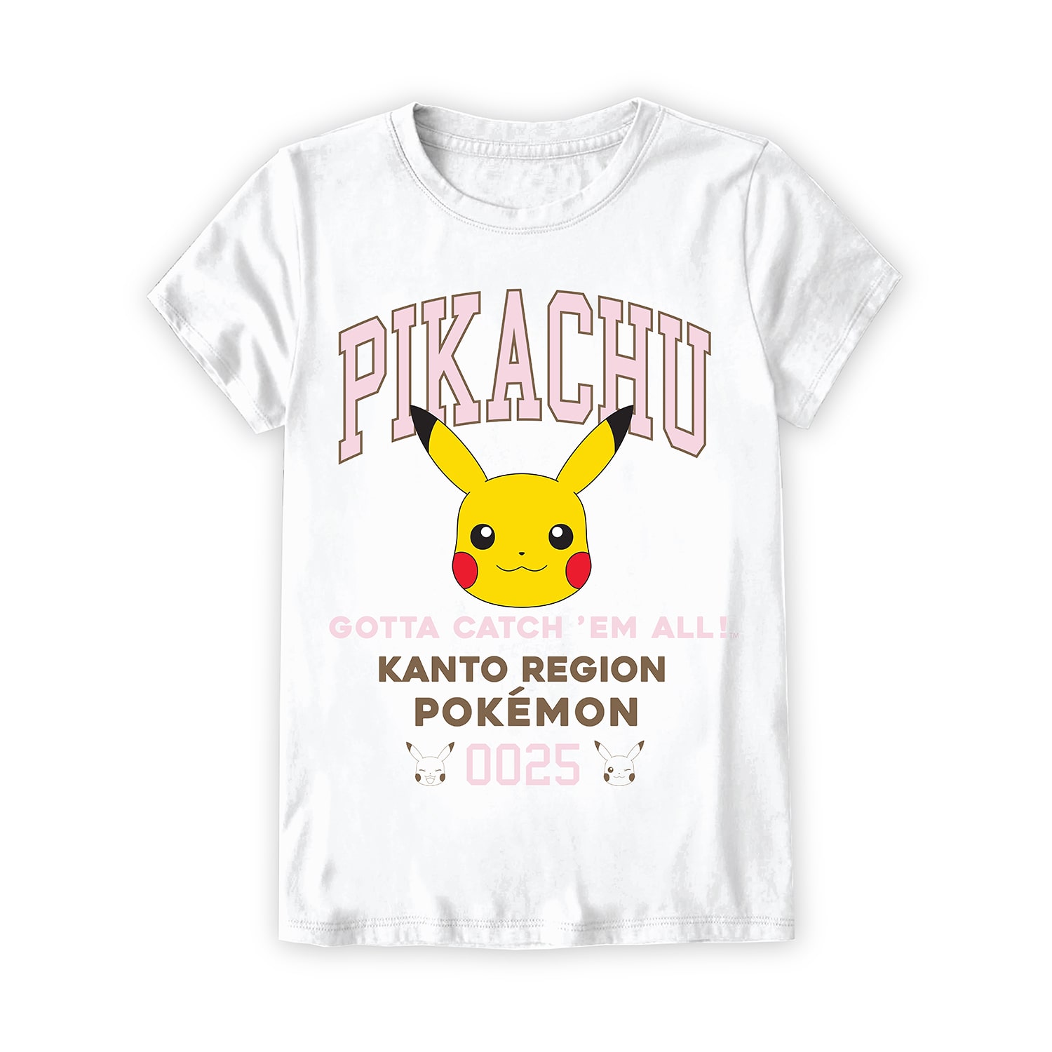Little & Big Kid Girls Crew Neck Short Sleeve Regular Fit Pokemon Graphic T-Shirt