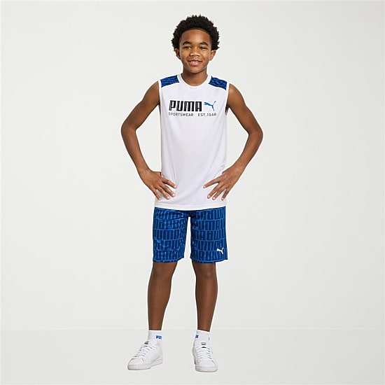 PUMA Big Kid Boys Knit 2-pc. Short Set