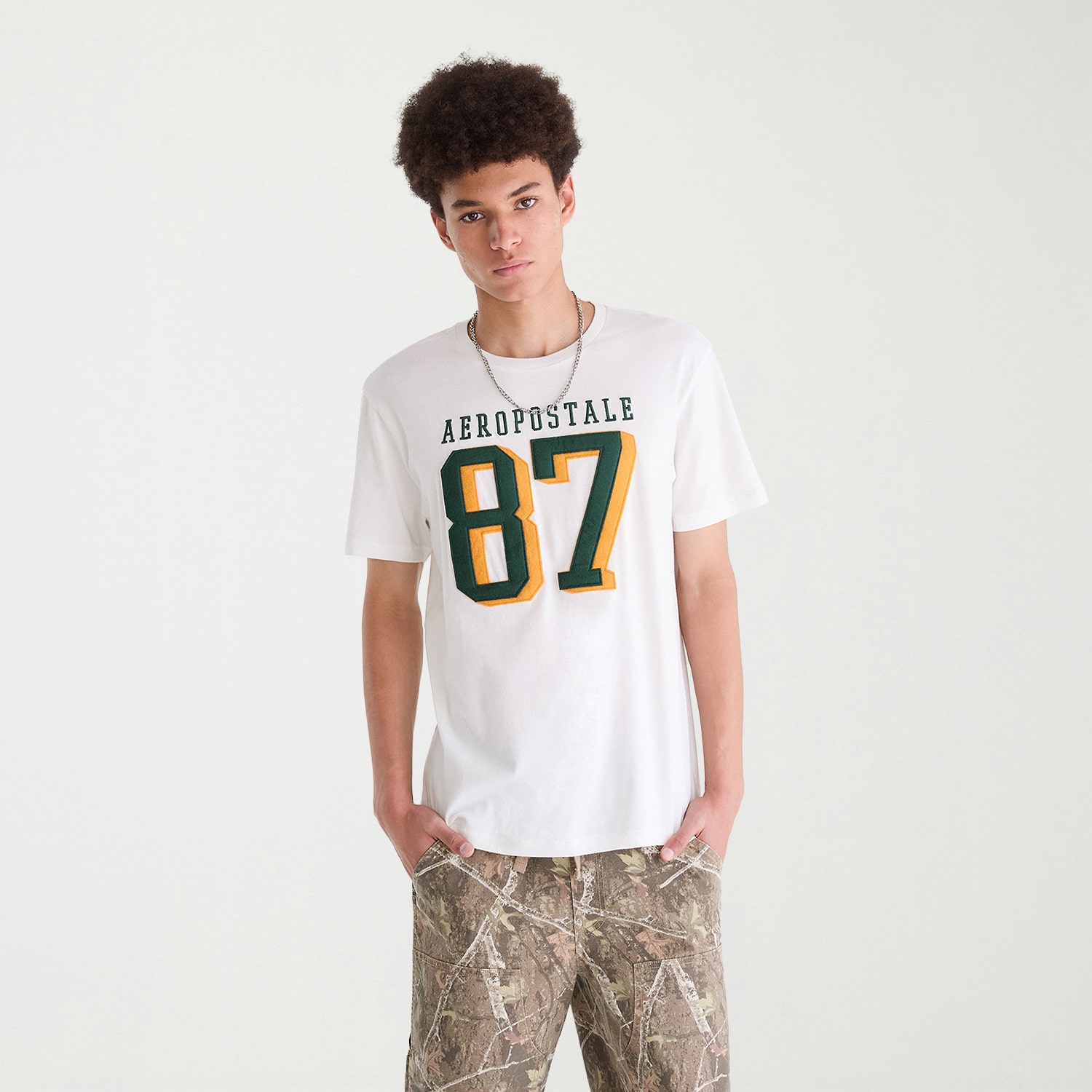 AEROPOSTALE Mens Crew Neck Short Sleeve Regular Fit Graphic T-Shirt