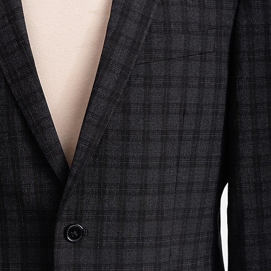 The Savile Row Co Pattern Mens Plaid 2-pc. Suit Set