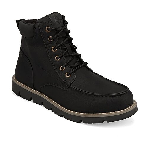 Dockers Mens Davis Flat Heel Lace Up Boots In Black