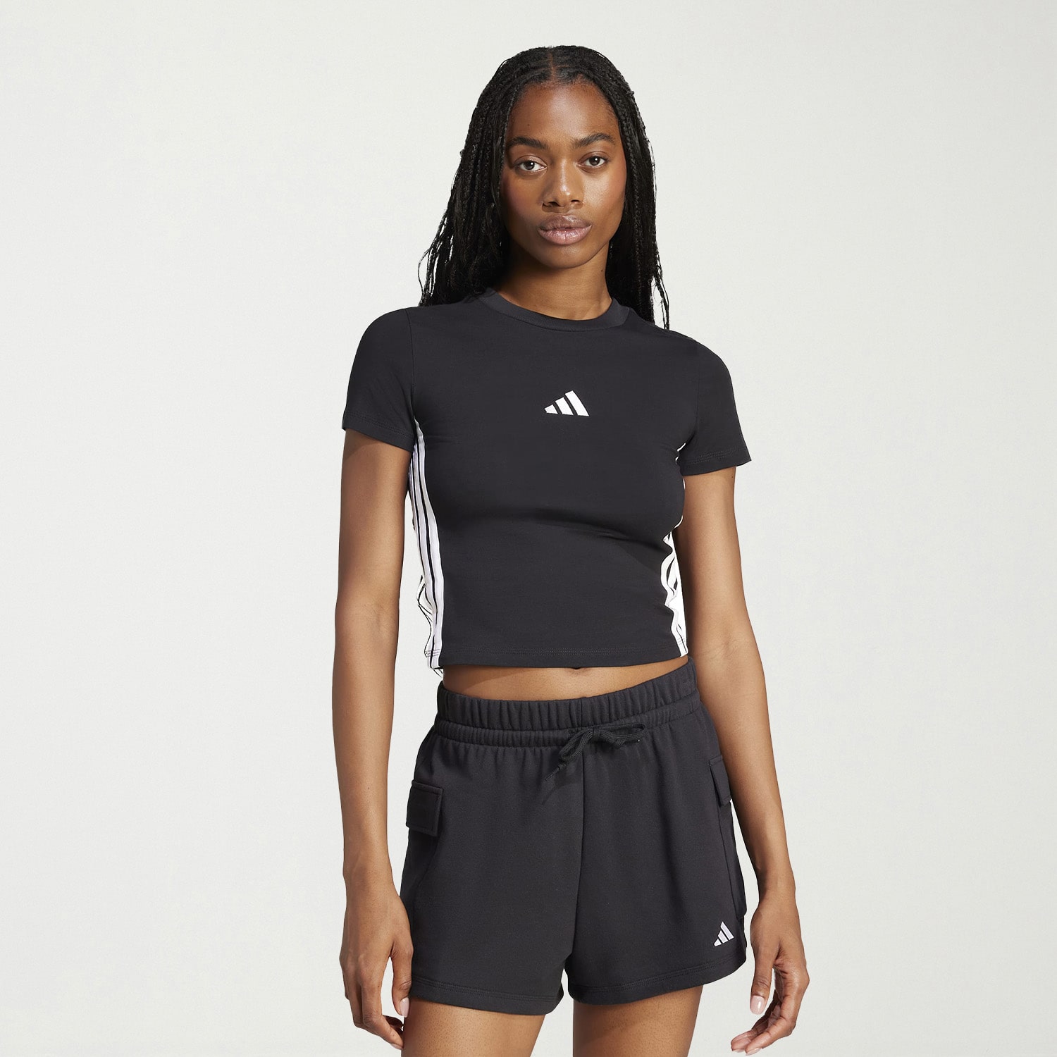 adidas Womens Crew Neck Short Sleeve T-Shirt