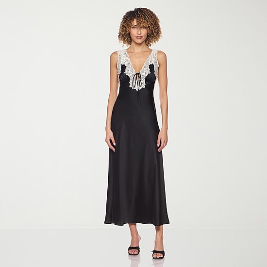 belle vie Womens Sleeveless Midi Slip Dress