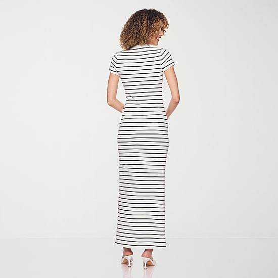belle vie Womens Short Sleeve Shirt Dress