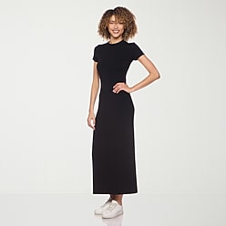 jcpenney black maxi dress Premier Amour Women's Straight Neck Long Sleeve Off the Shoulder Pearl Trim Evening Gown, Stretch Fabric, Formal, 10, Black
