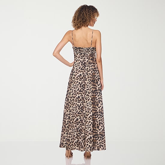 belle vie Womens V Neck Sleeveless Maxi Dress