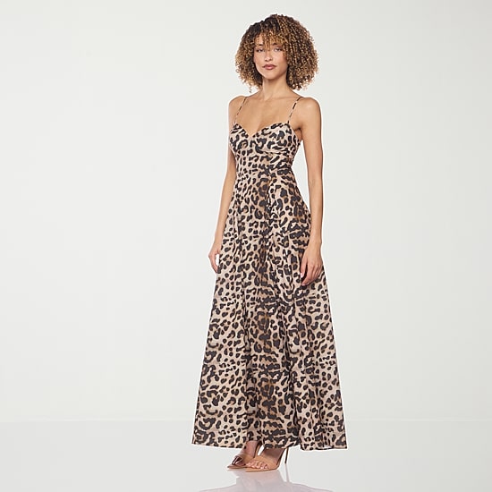 belle vie Womens V Neck Sleeveless Maxi Dress
