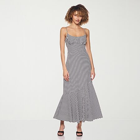 jcpenney a line dresses a.n.a Womens Midi Sleeveless A-Line Dress, Color: Dark Wash