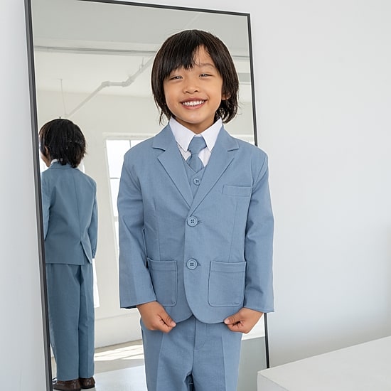 Suit the BOYZ Linen Blend Toddler Boys Knit 5-pc. Suit Set