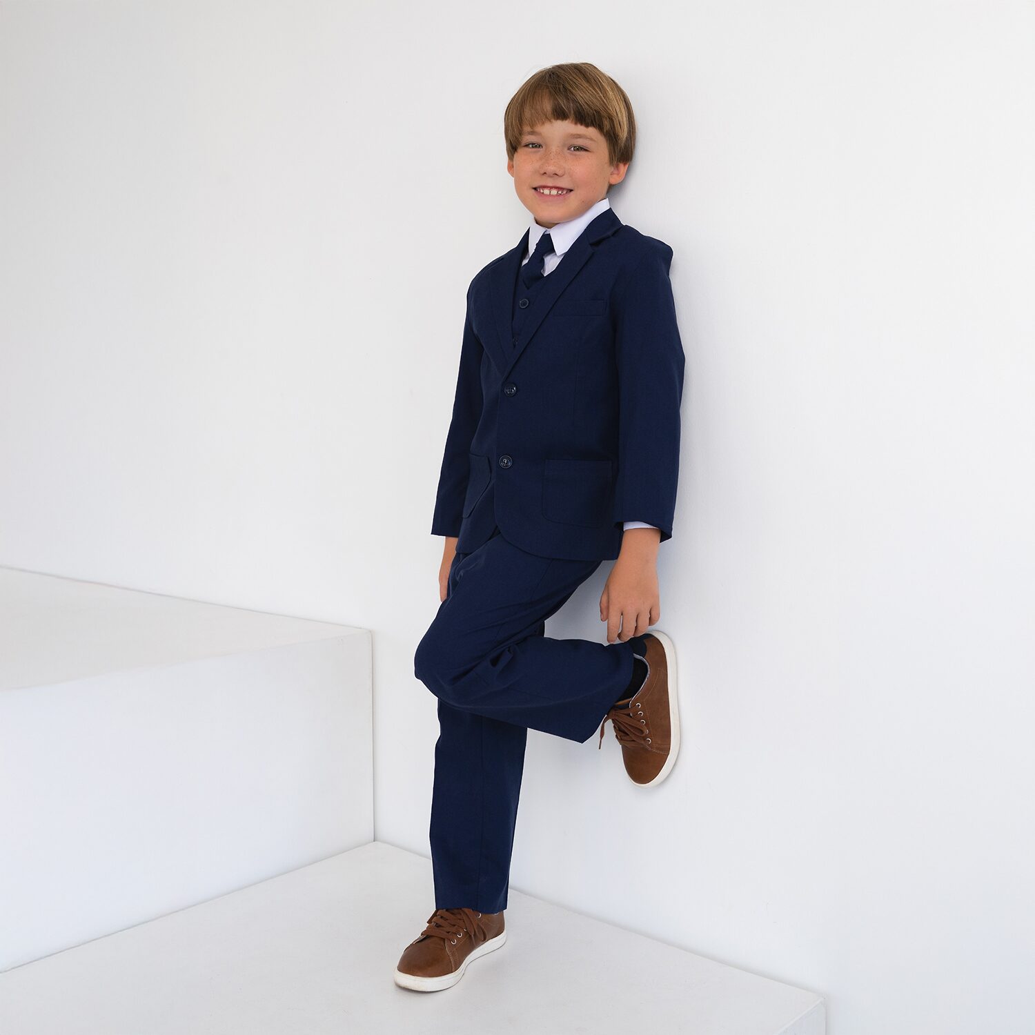 Suit the BOYZ Linen Little & Big Kid Boys 5-pc. Set