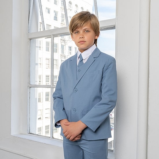 Suit the BOYZ Linen Little & Big Kid Boys 5-pc. Suit Set