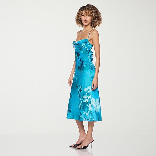 B. Smart Womens Juniors Sleeveless Floral Slip Dress