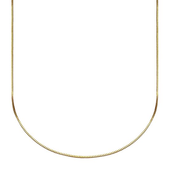 10K Gold Venetian Box Chain Necklace